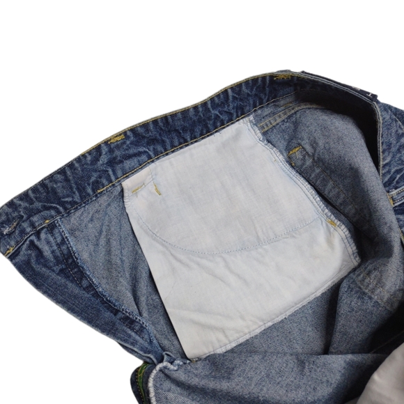 Vintage 90s Tommy Hilfiger  Medium-Dark Wash Denim Jean Shorts Juniors Size 13 - Picture 6 of 13